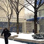 Snow at the Lincoln Center Campus