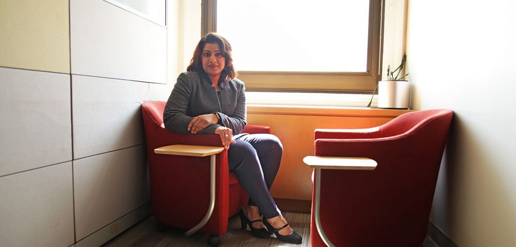 Navena Chaitoo, FCRH alumna, at the Vera Institute of Justice