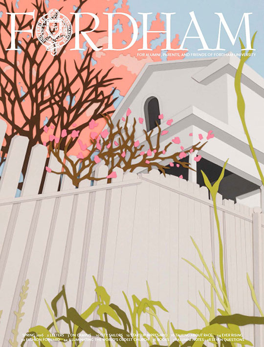 Cover of Fordham Magazine Spring 2016