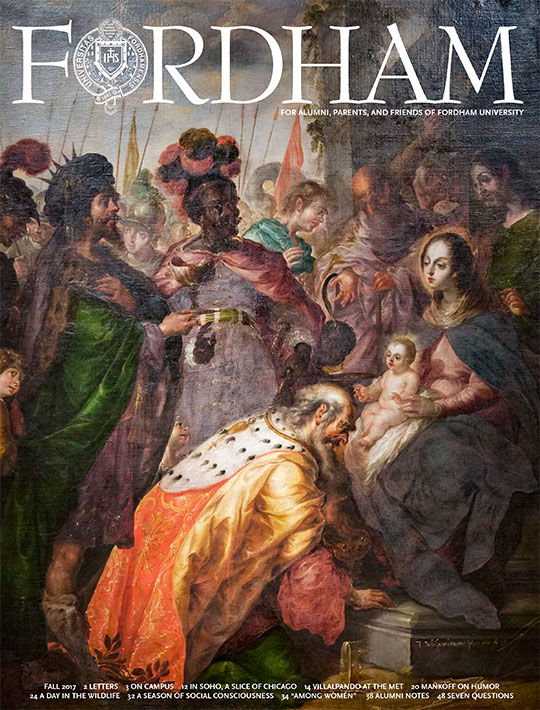 Cover of Fordham Magazine Fall 2017