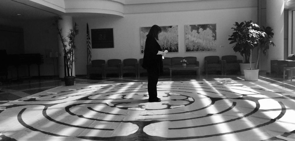 A labyrinth exercise helps caregivers at the Cleveland Clinic reflect on patients' experiences.