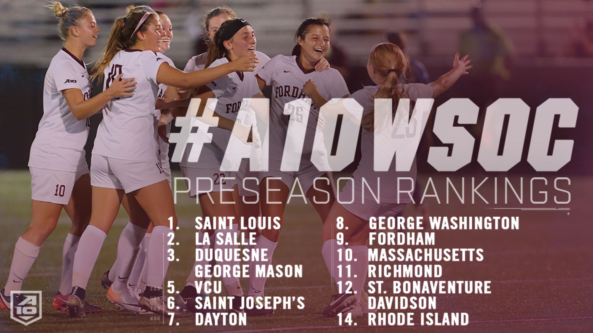 Atlantic 10 Announces Women's Soccer Preseason Poll