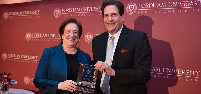 Elena Kagan and Matthew Diller pose for a picture
