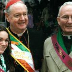 At the St. Patrick's Day Parade with Cardinal Edward Egan
