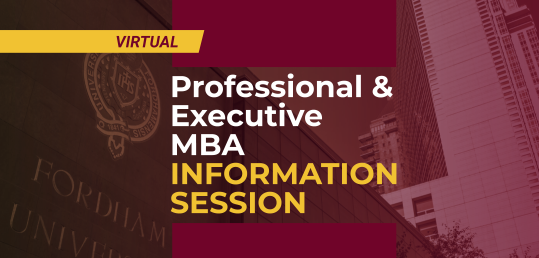 Professional & Executive MBA information session