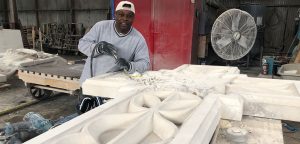 Campus Center Cross Carved by ‘American Success Story’