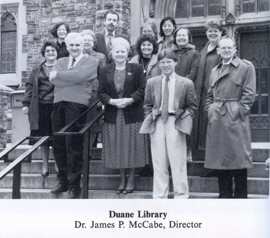 Mccabe Library James P. McCabe, Who Revolutionized the Fordham Library System, Dies at 84