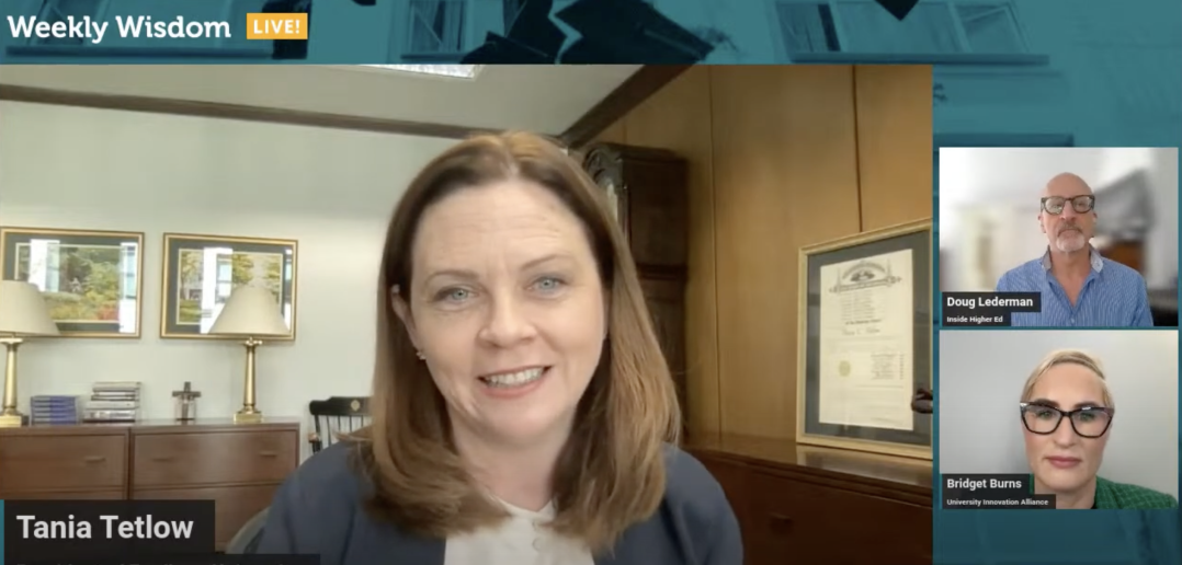 Weekly Wisdom interview with Fordham University President Tania Tetlow