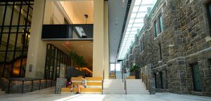 Campus Center United with Sports Facilities Via New Arcade and Entrance