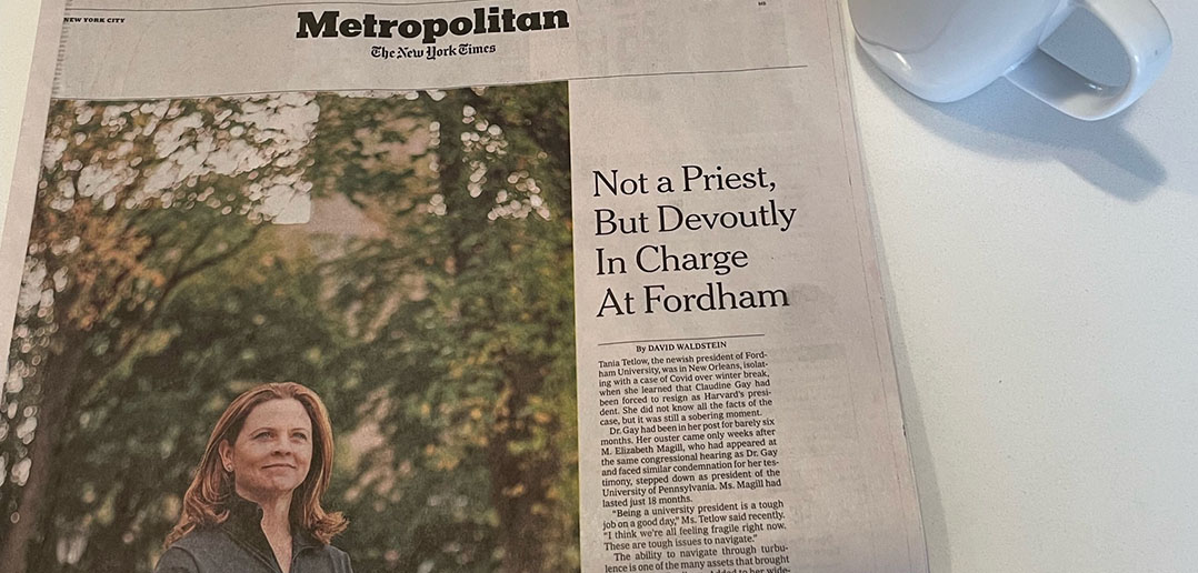Rams in the News: Not a Priest, Not a Man, but Ready to Run Fordham