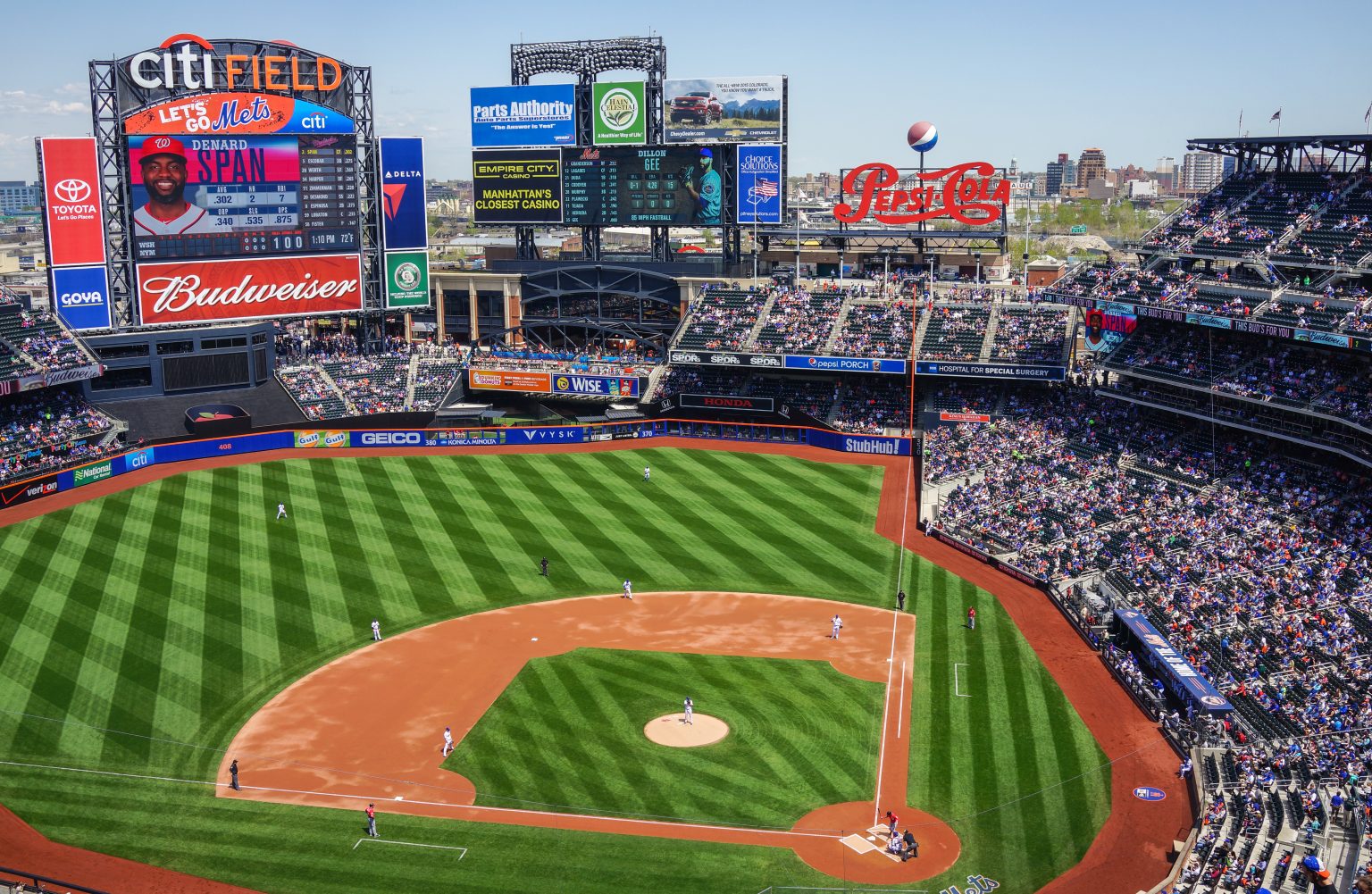 Citi Field for a Mets-Nationals game in May 2015.