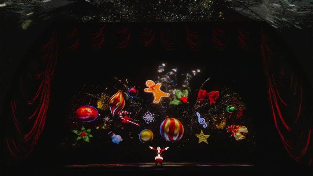 Rockettes performing in the Radio City Christmas Spectacular.