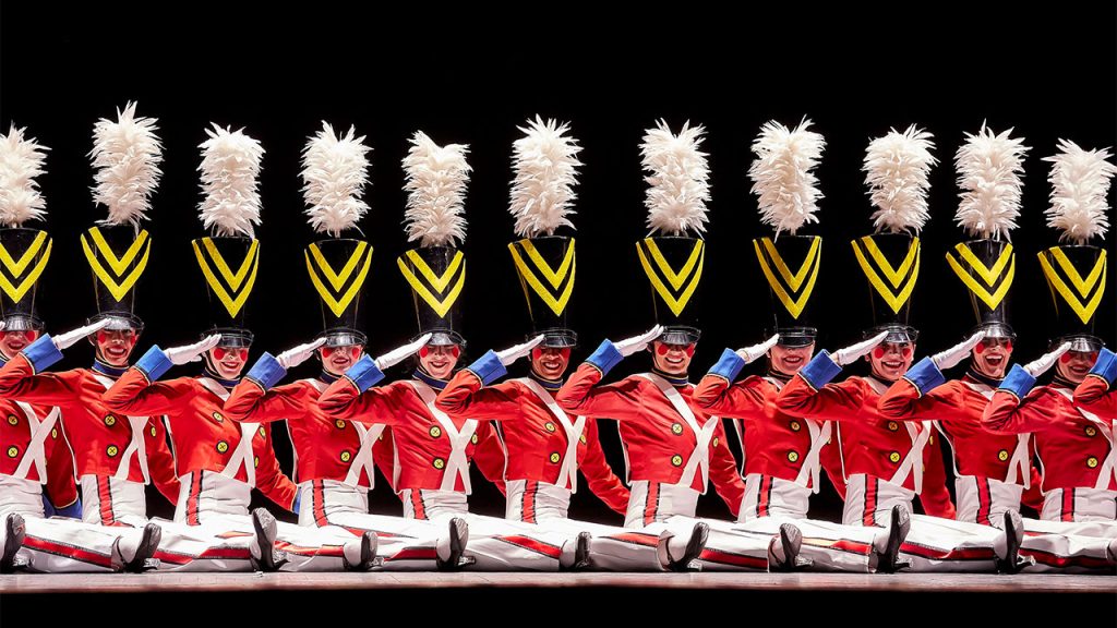 Rockettes performing in the Radio City Christmas Spectacular.