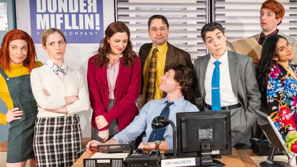 A photo of the cast from the Office Musical. 
