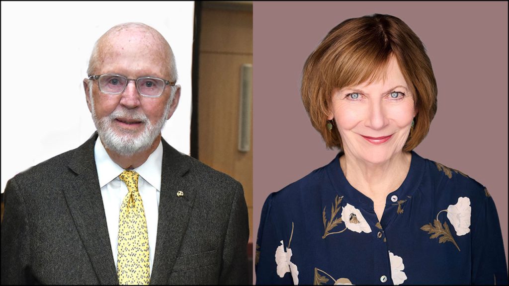 side-by-side images of Gerry Byrne and Maureen Corrigan