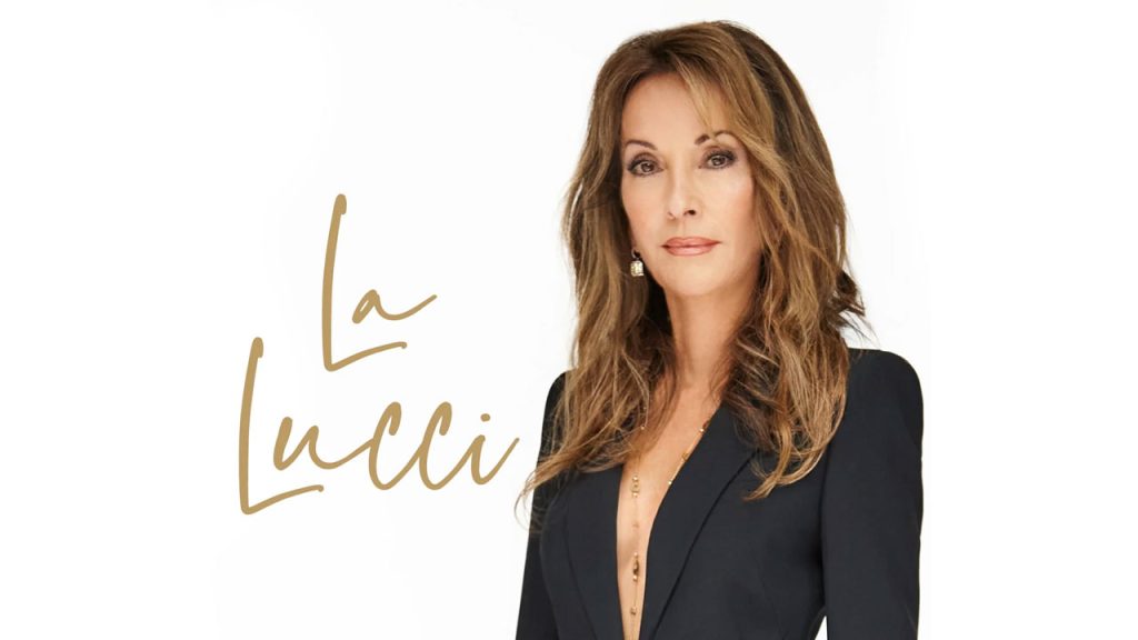 Susan Lucci next to title of new book on white background