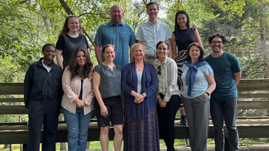 Group photo from a past Ignatian retreat at the Mariandale Retreat House in Ossining, New York