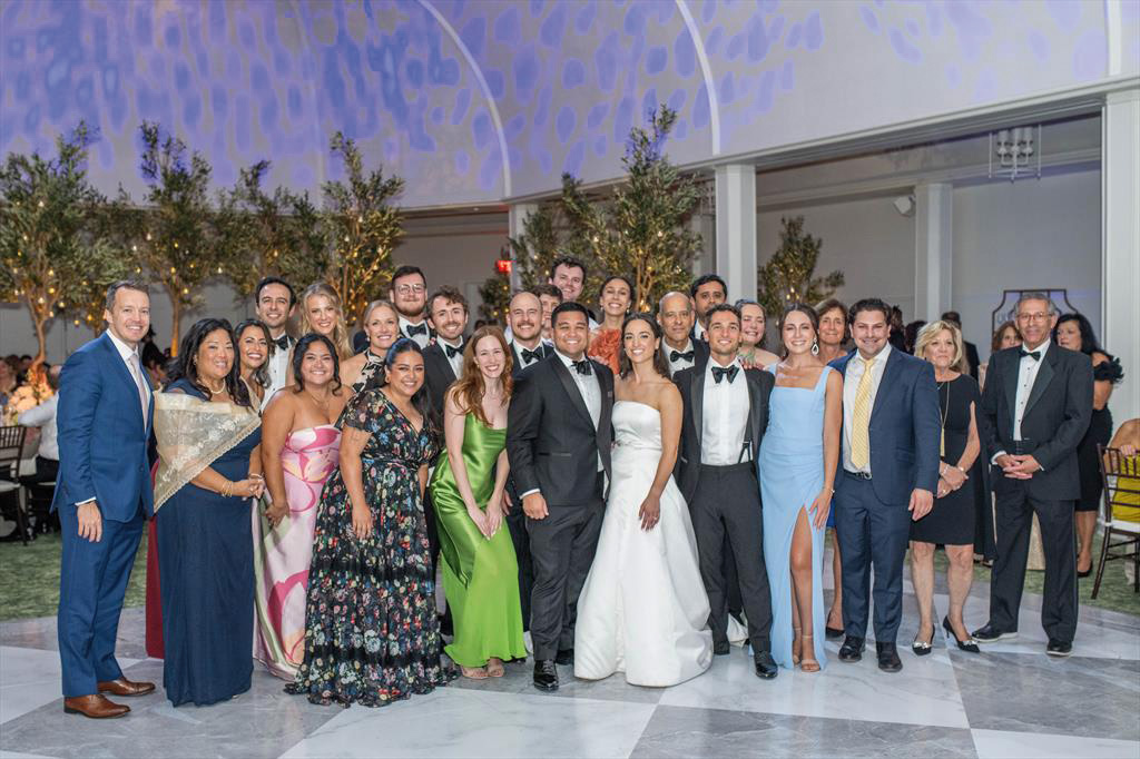 Kristen Forlano and John Camuso and guests at their wedding