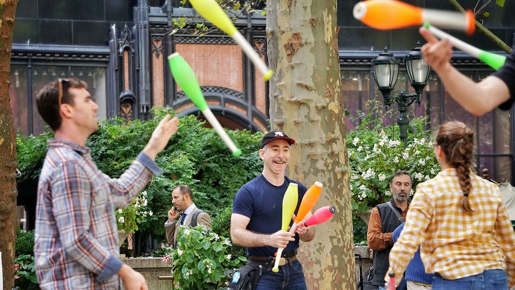 Jugglers in Bryant Park
